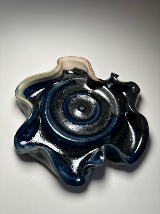 Free Form, with sea anemone detail in midnight blue