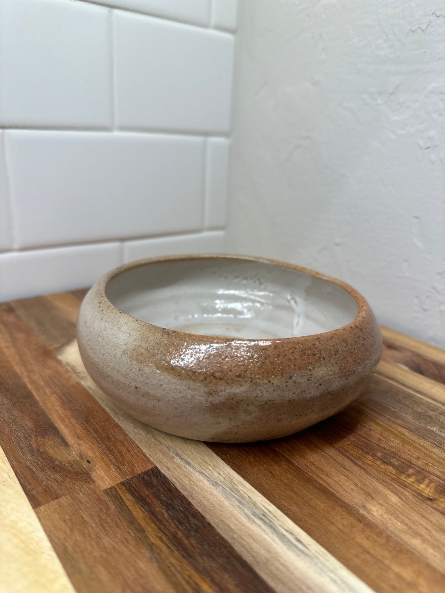 Simple Practice, Shallow bowl with icing glaze