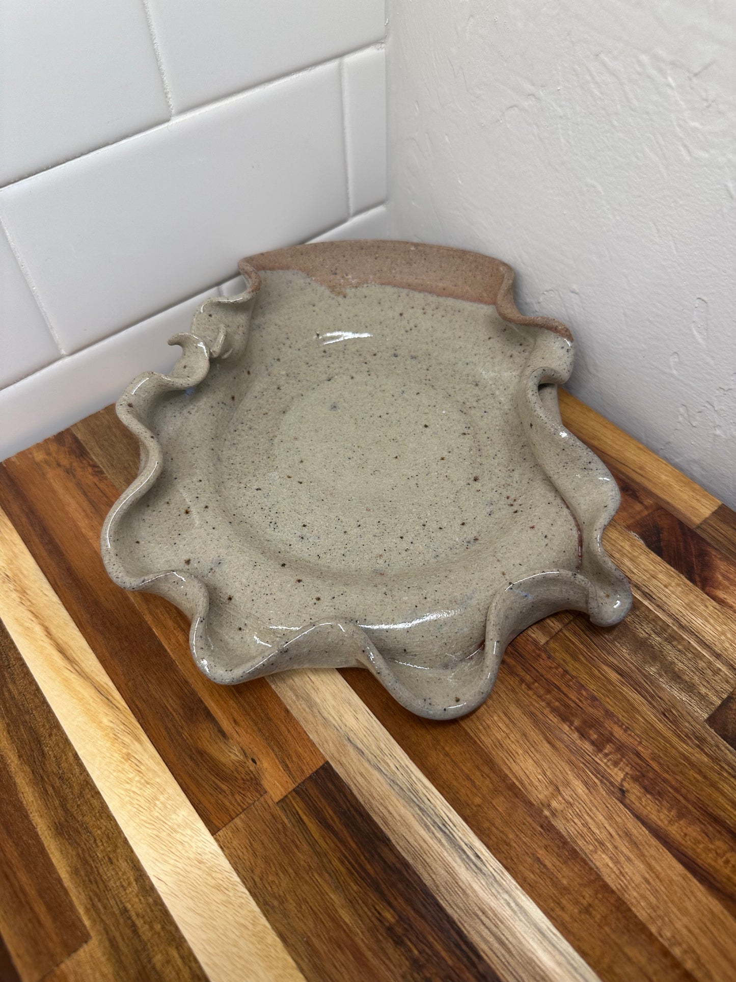 "Sandstorm" sculpted platter