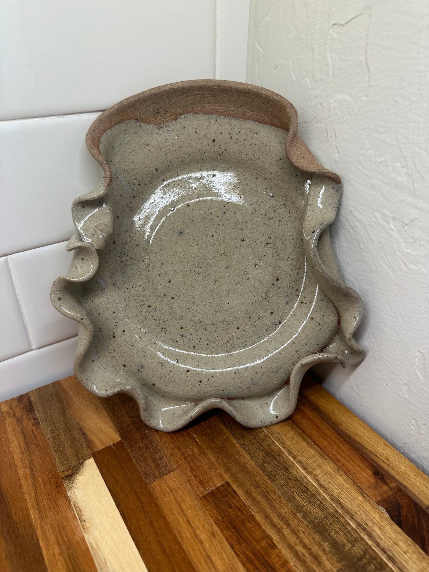 "Sandstorm" sculpted platter